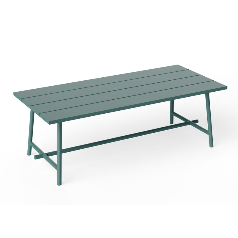 Fred’s Outdoor Table by Fatboy in dark sage, featuring a durable aluminum design with foldable legs, perfect for stylish outdoor gatherings.