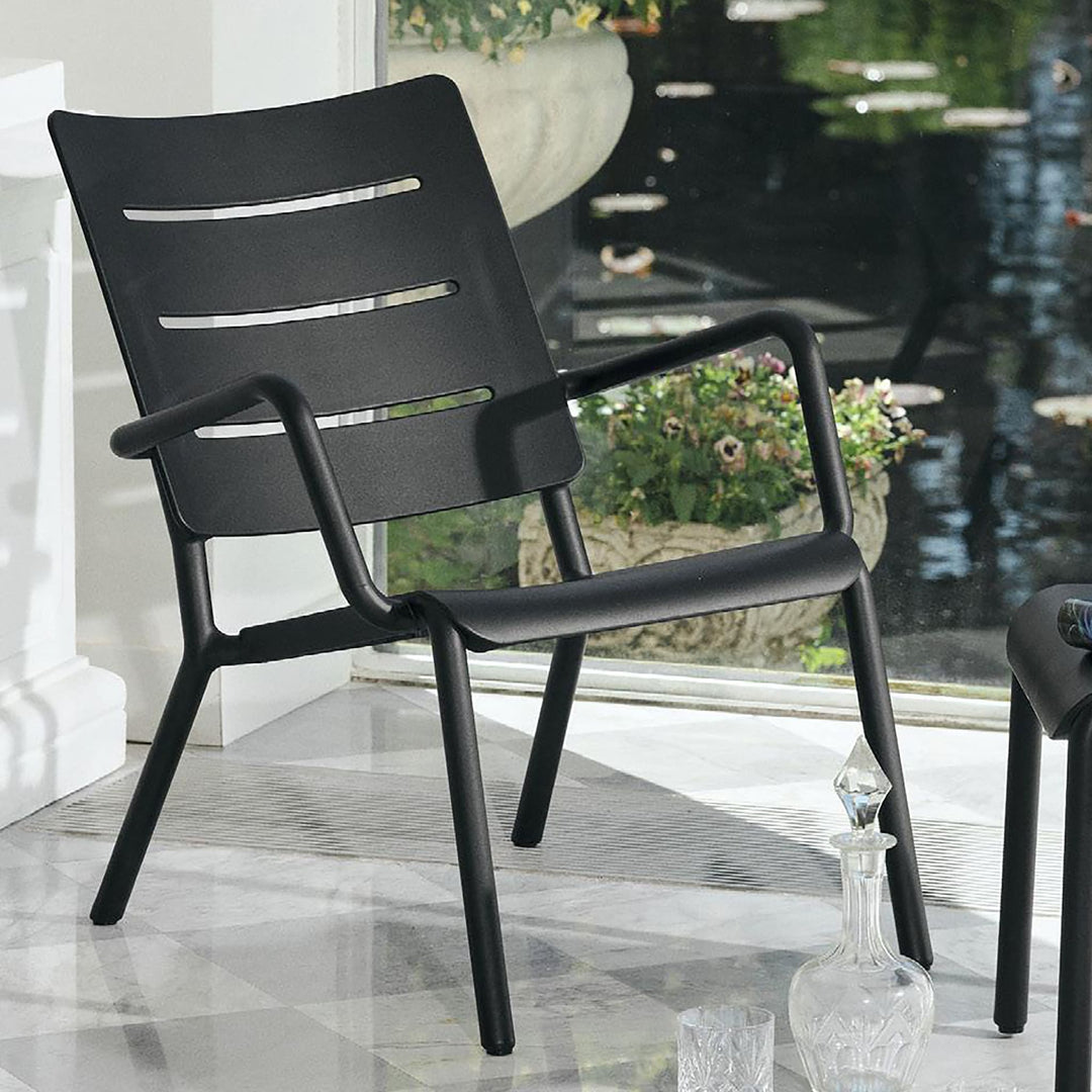テーブル・チェア・ハンモック TOOU Outo Lounge Chair with Arms OUTO Lounge Chair Dark Green: Indoor & Outdoor – TOOU Design