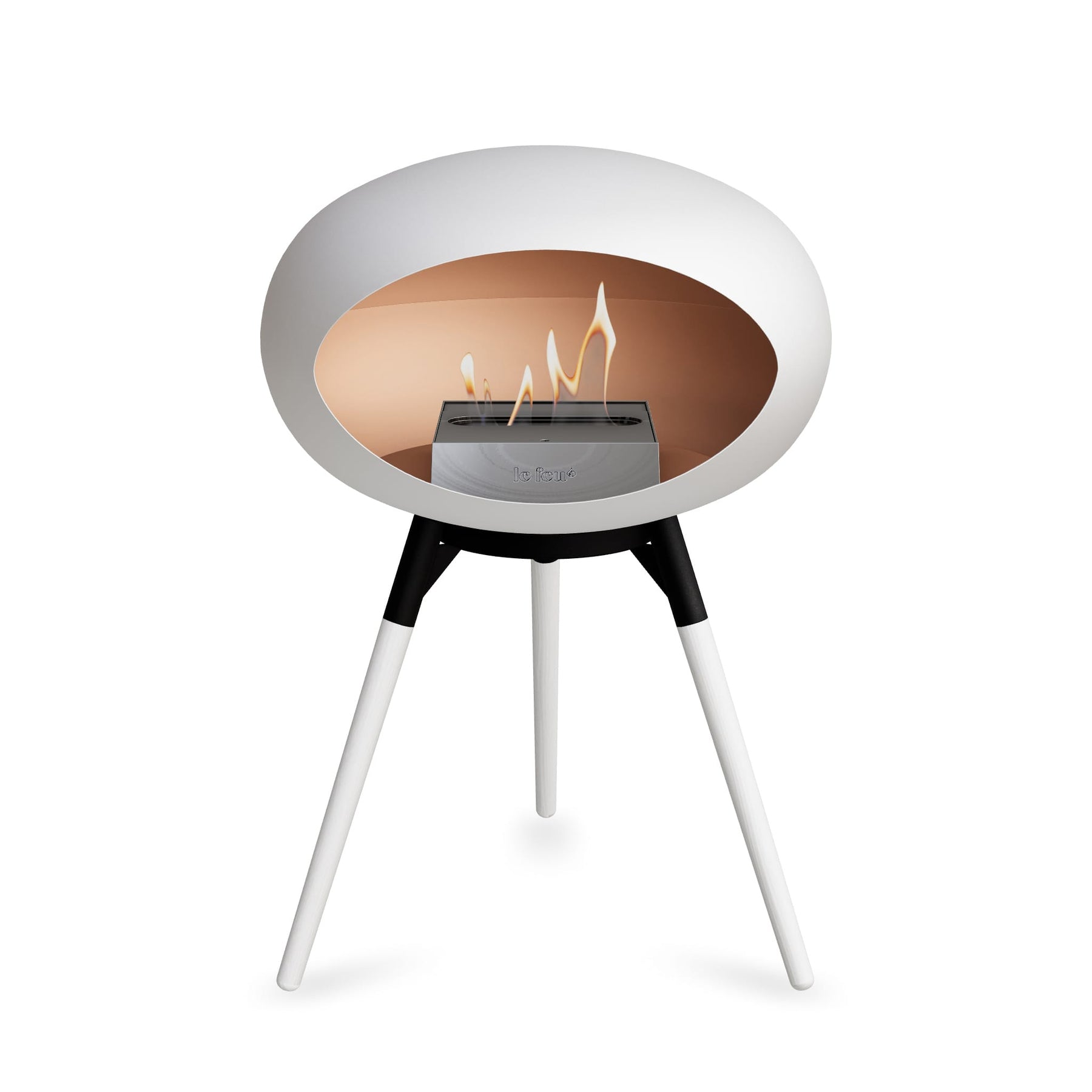 Le Feu Ground Low: White Dome Fireplace – Nüline Distribution
