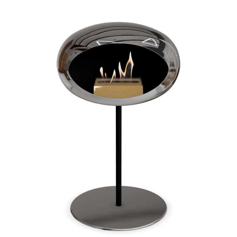 Le Feu Steel Low Dome <br>Chromed Silver