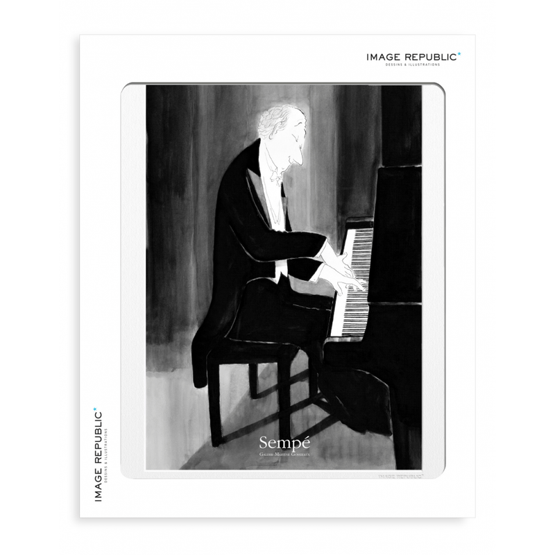 Sempé Piano / 40x50cm  -  Posters, Prints, & Visual Artwork  by  Image Republic