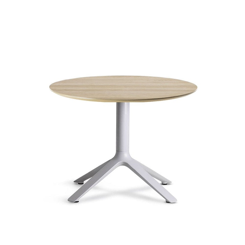 EEX - Side table w/ wooden top cool grey / natural / round  -  End Tables  by  TOOU