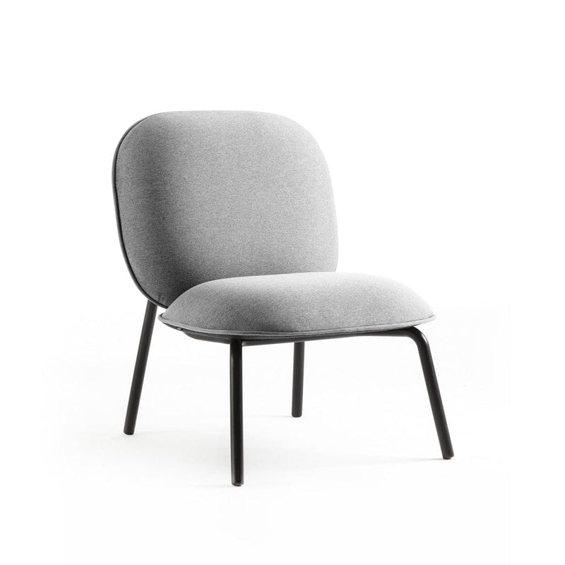 Tasca - Lounge chair & Ottoman, Gabriel fabric lounge chair / grey  -  Chairs  by  TOOU