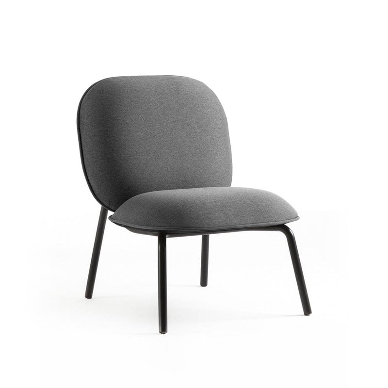 TOOU Tasca - Lounge chair & Ottoman, Standard fabric lounge chair / anthracite  -  Chairs  by  TOOU