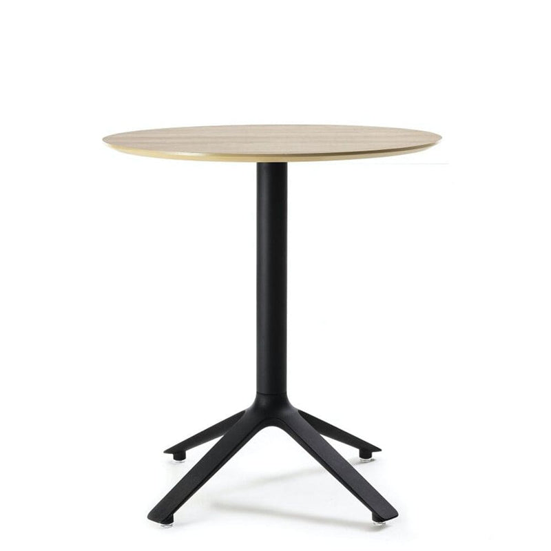 TOOU Eex - Square or Round Dining Table, Wooden top black / natural / round  -  Table  by  TOOU